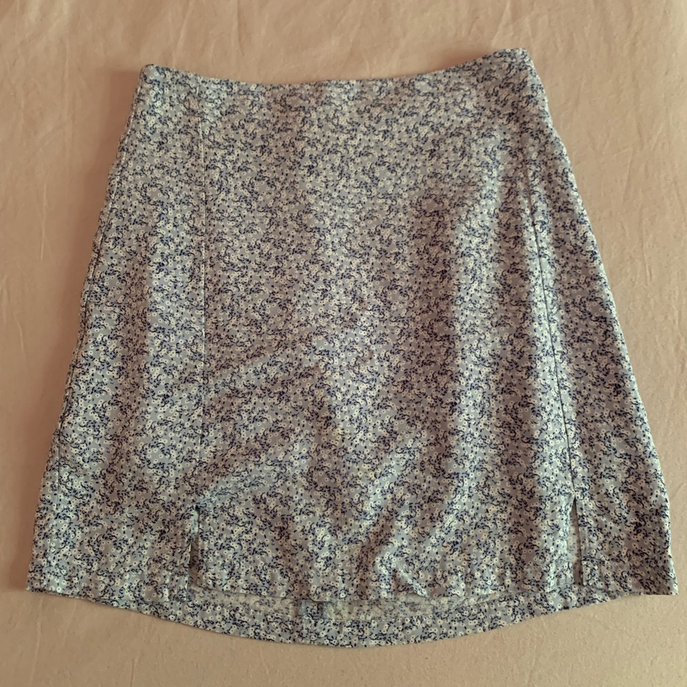 Floral Blue John Galt Miniskirt
